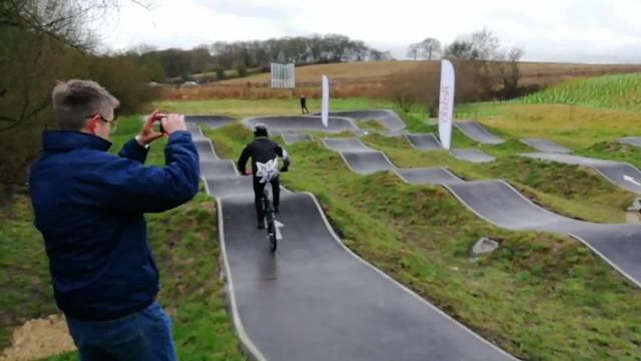 First riders take on Horsham pump track at official opening