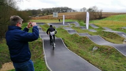 First riders take on Horsham pump track at official opening