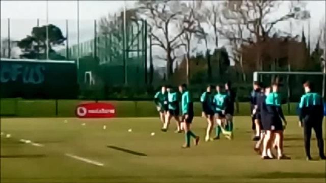 Ireland hold open rugby training session in Belfast
