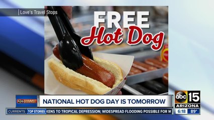 Free food for National Hot Dog Day and more!