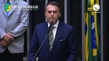 Bolsonaro rebate críticas sobre Eduardo Bolsonaro, habla en Quimioterapia para Brasil