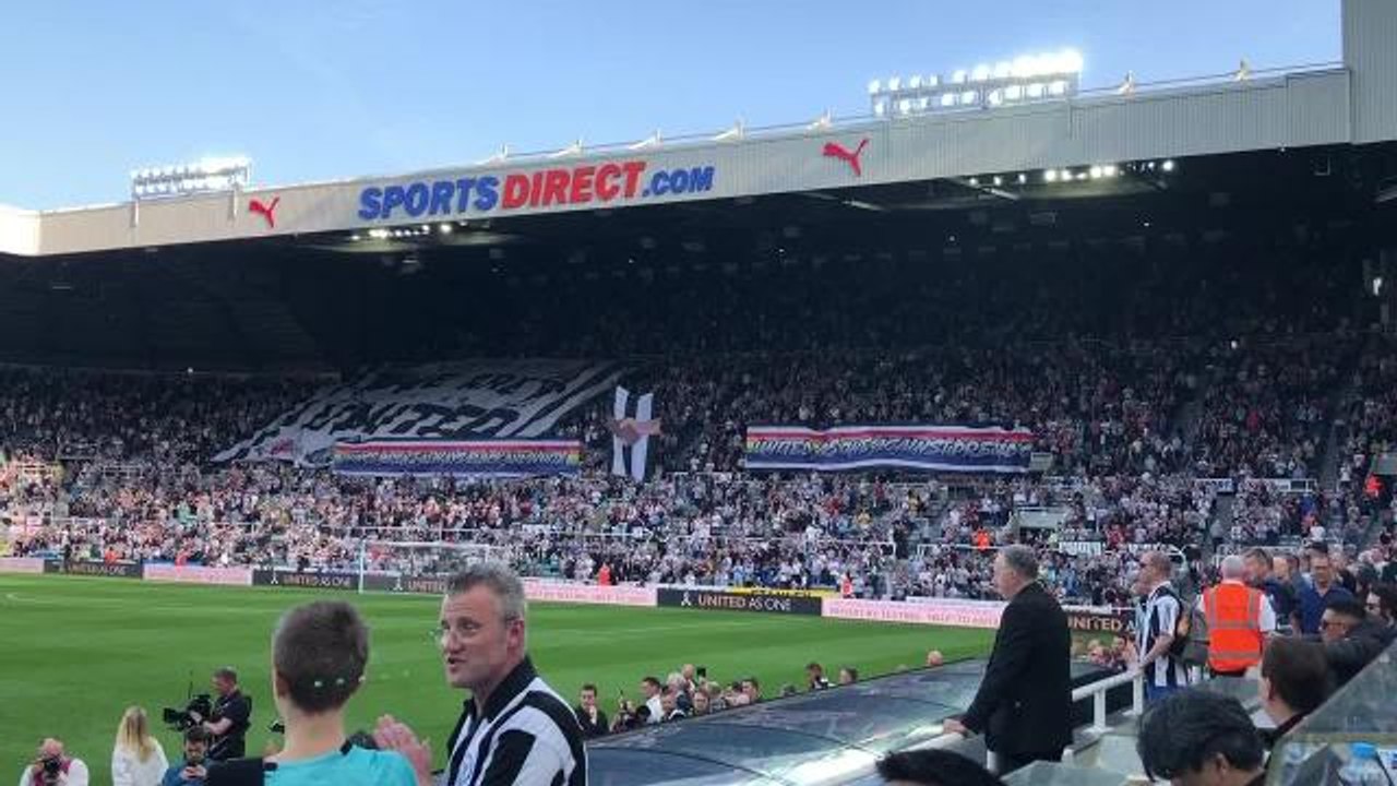 NUFC fans display v Southampton