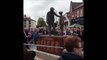 Hundreds turn out for mining statue unveiling in town
