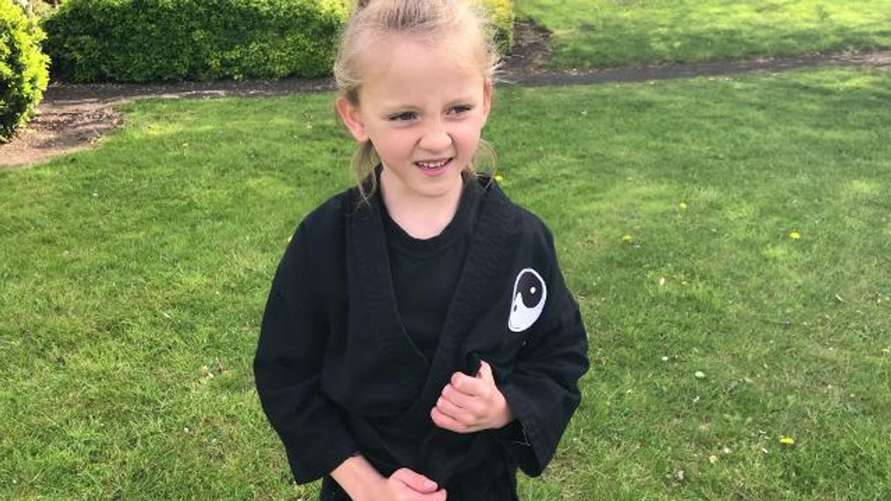 Karate kid Grace Townsley