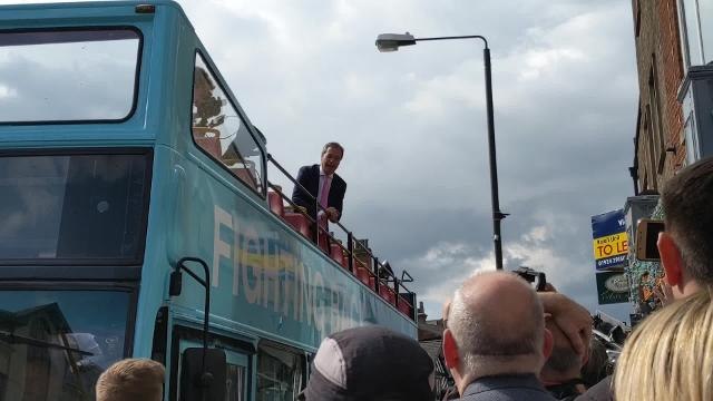 Nigel Farage visits Wakefield