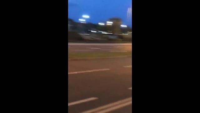 Buggy overturns during race on Wakefield street.