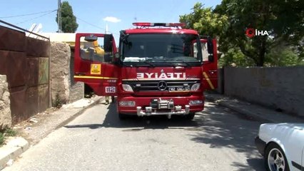 Yalnız yaşayan yaşlı adamın evinde yangın