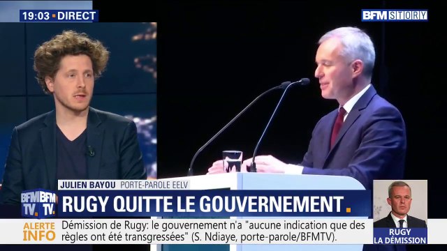 Julien Bayou (EELV) estime que les dîners de François de Rugy ont jeté un discrédit sur toute la classe politique
