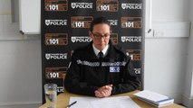 Amersham, United Kingdom. 12 June 2019. Supt. Amy Clements of Thames Valley Police makes a witness appeal at Amersham Police station after an 11-year-old girl was raped near Watchet Lane in Holmer Green on Saturday 1st June 2019.
