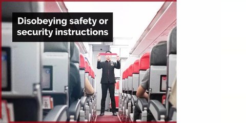 Doing these things on a plane can land you with a hefty fine or even a prison sentence