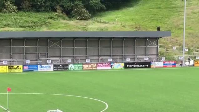 Work on the new East Stand at Scarborough Athletic stadium is looking good