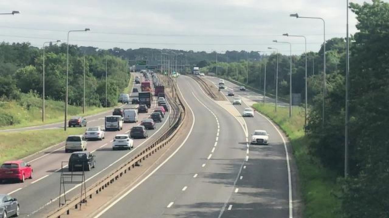 Accident on the A45