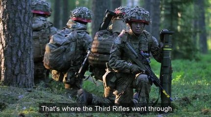 3 Rifles in NATO exercise in Lithuania
