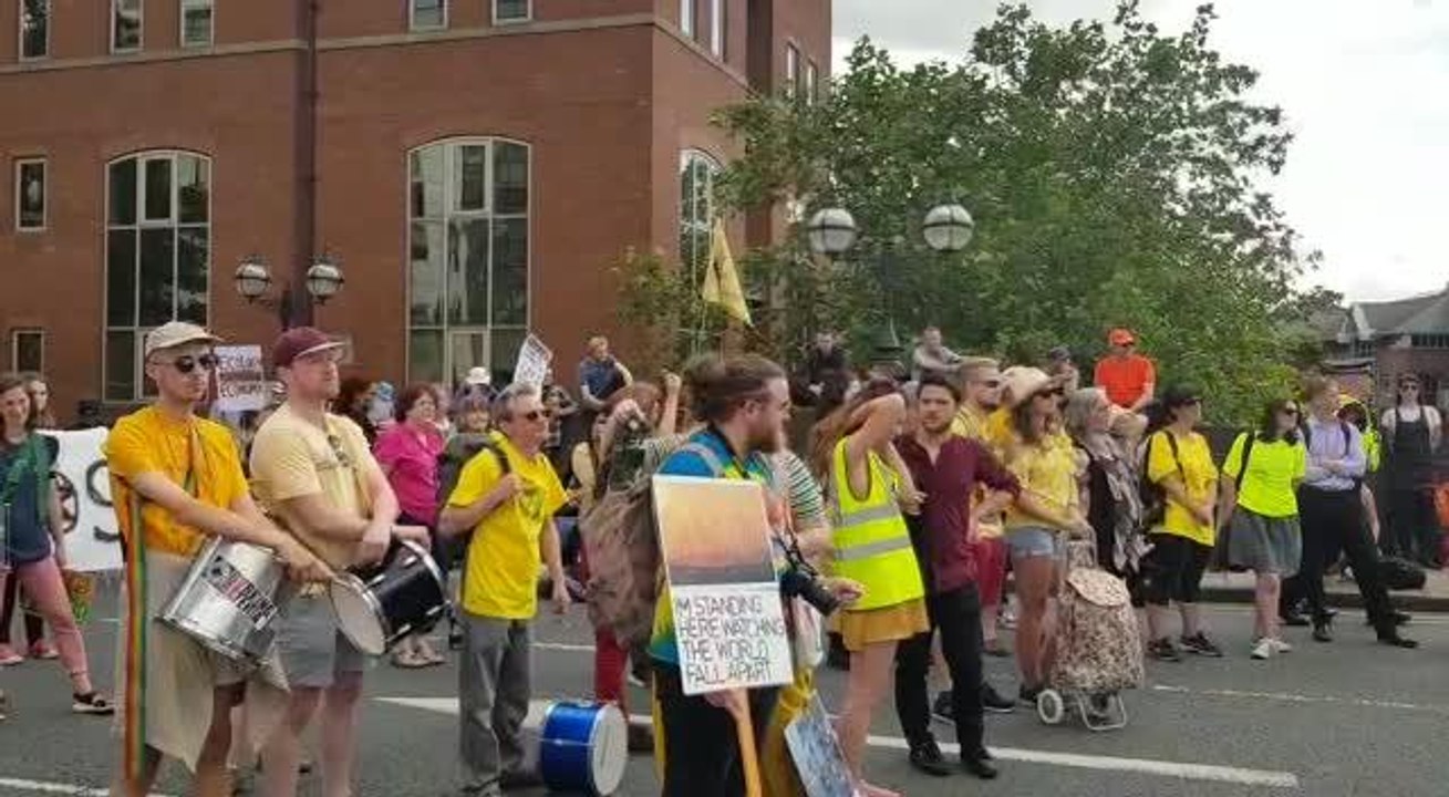 Extinction Rebellion Leeds city centre