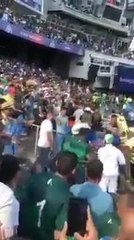 Violent clashes outside the stadium. Photo: Saj Sadiq @Saj_PakPassion