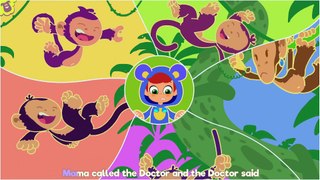 five little monkeys the best songs for children | Toty Toons
