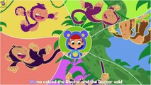 five little monkeys the best songs for children | Toty Toons