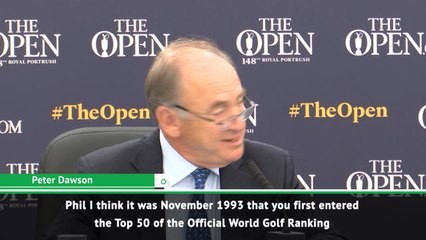 Mickelson lauded for Outstanding Achievement of 25 years in the World Top 50