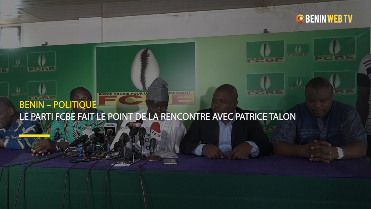 Bénin – politique : le parti FCBE fait le point de la rencontre avec Patrice Talon