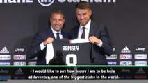 Ramsey speaks Italian at Juventus unveiling