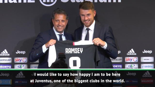 Ramsey speaks Italian at Juventus unveiling