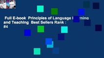 Full E-book  Principles of Language Learning and Teaching  Best Sellers Rank : #4