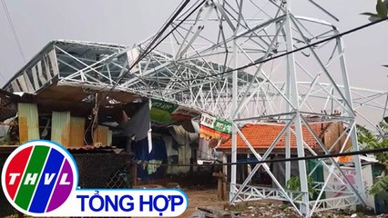 THVL | Giông lốc làm tốc mái hơn 300 căn nhà tại Tiền Giang và Long An