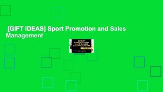 [GIFT IDEAS] Sport Promotion and Sales Management