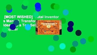 [MOST WISHED]  Total Inventor s Manual: Transform Your Idea into a Top-Selling Product (Popular