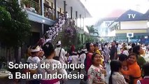 Bali: début de panique après un séisme