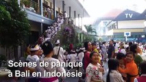Bali: début de panique après un séisme