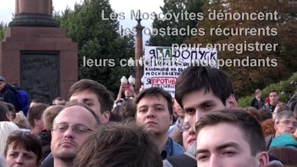 Moscou: manifestation de l'opposition pour enregistrer ses candidats