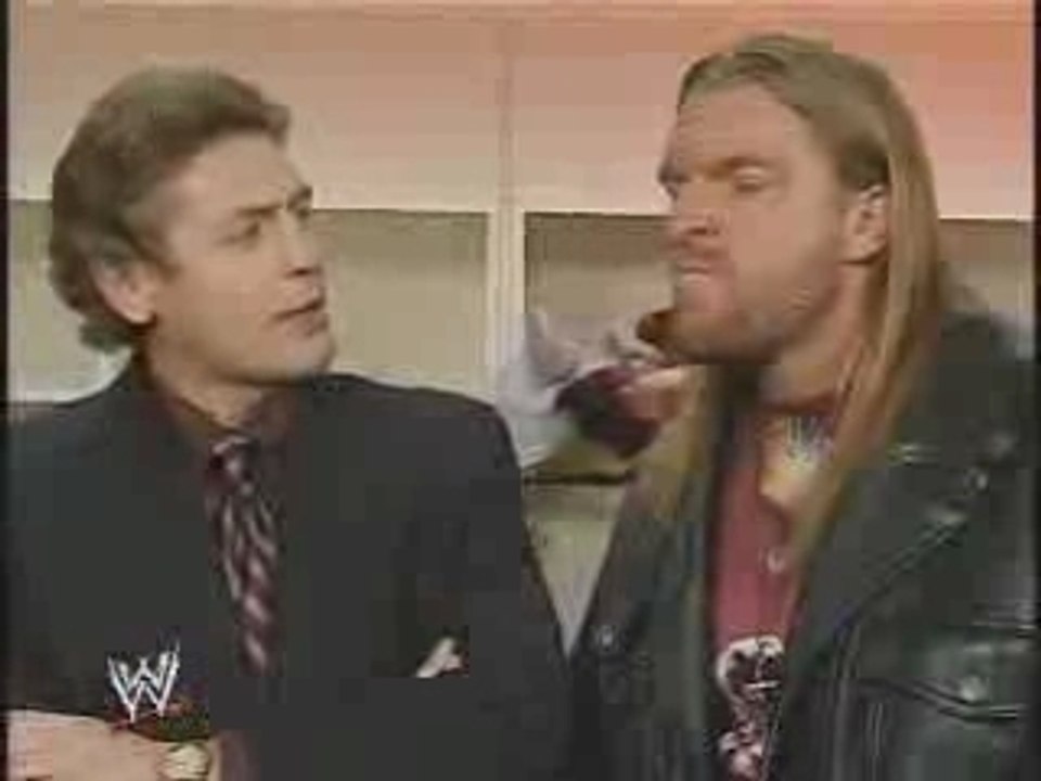 Triple H backstage