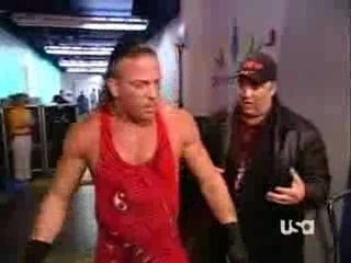WWE Paul Heyman talks to RVD in the backstage
