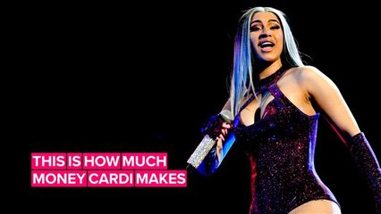 Cardi B is making some big bucks this summer