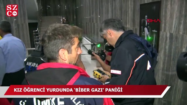Kız öğrenci yurdunda ‘biber gazı’ paniği!