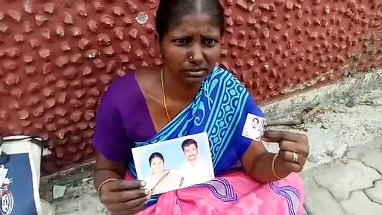 கணவரை மீட்டு தரக்கோரி காவல் நிலையத்தில் பெண் தர்ணா-வீடியோ