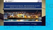 [BEST SELLING]  International Business Law and Its Environment (Cengage Learning Legal Studies in