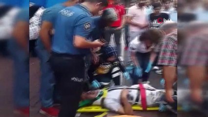 Dikkatsiz sürücü yaşlı adamı aracın altına aldı...Kaburgaları kırılan  adamın feryatları yürekleri dağladı