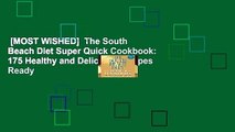 [MOST WISHED]  The South Beach Diet Super Quick Cookbook: 175 Healthy and Delicious Recipes Ready