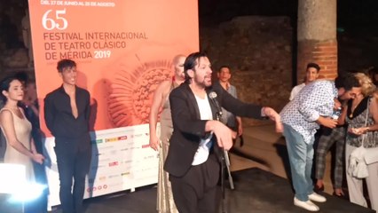Rafael Amargo tras el estreno de 'Dionisio' en el Festival de Mérida