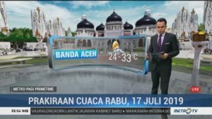 Prakiraan Cuaca: Rabu, 17 Juli 2019