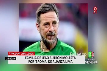 FaceApp Challenge: familia de Leao Butrón molesta por broma de Alianza Lima