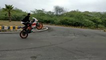 Stunning Stunts on KTM DUKE 200 KTM RC200 & Pulser 220||||best bike stunts||