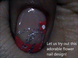 Cute Pink Flower Nail Design! (2)