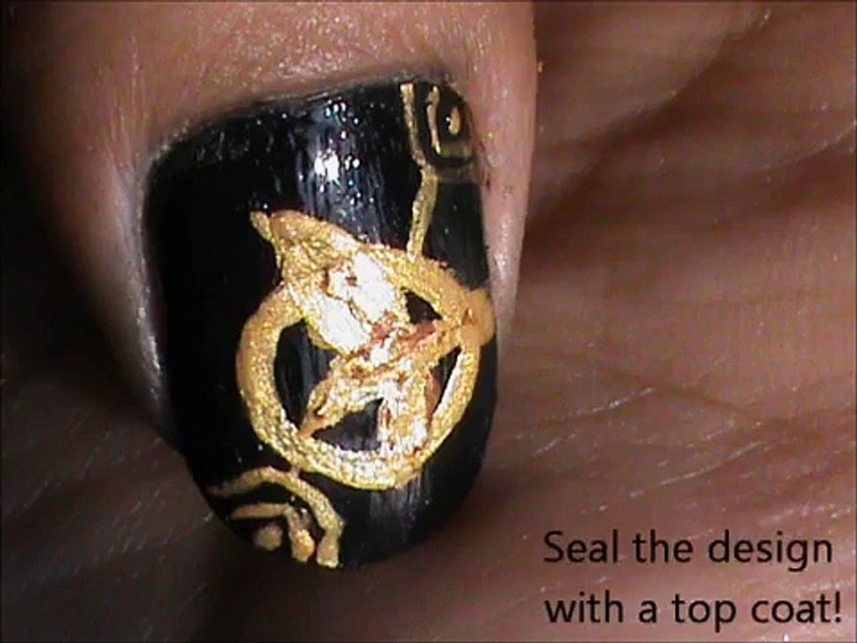 Hunger Games Nail Design (2)