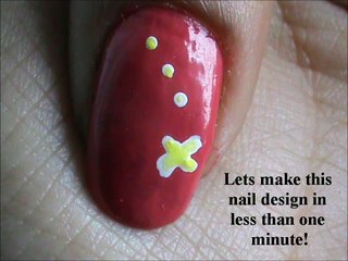 ONE MINUTE NAIL ART tutorial !!! Easy nail designs
