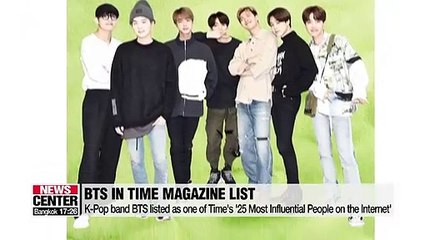 BTS listed as one Time's 25 most influential people on internet