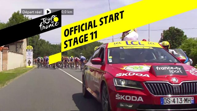 Départ réel / Official start - Étape 11 / Stage 11 - Tour de France 2019