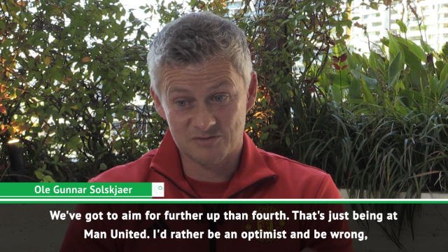 FOOTBALL: Premier League: Man United has to aim higher than fourth - Solskjaer